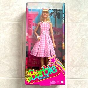 🌟HP🌟NIB Barbie The Movie Doll in Gingham Dress Margot Robbie